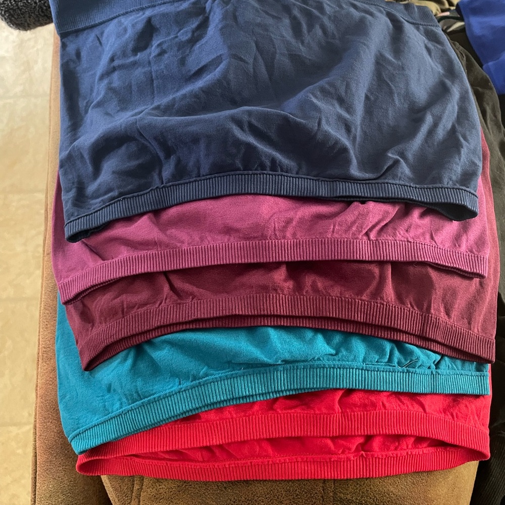 Microfiber tube tops, 2X bundle